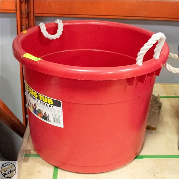 LARGE HANDLED BUCKET- 22" X 17"