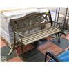 Image 1 : IRON/WOOD BENCH- 45" X 31" X 21"