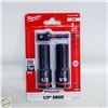 Image 1 : MILWAUKEE 3 PIECE 1/2” DRIVER IMPACT SOCKET SET
