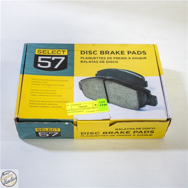 NEW SELECT 57 CERAMIC BRAKE PADS FOR DODGE
