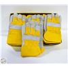Image 1 : 10 NEW YELLOW WORK GLOVES