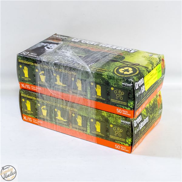 NEW GREEN MONKEY NITRILE GLOVES.