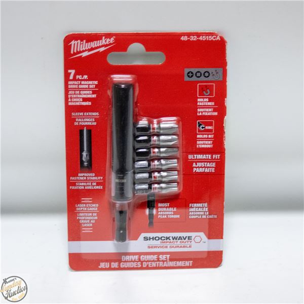MILWAUKEE 7 PIECE IMPACT MAGNETIC DRIVER GUIDE