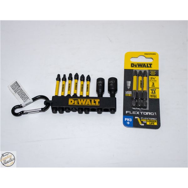 2PK OF DEWALT IMPACT NUT DRIVER & SCREWDRIVER