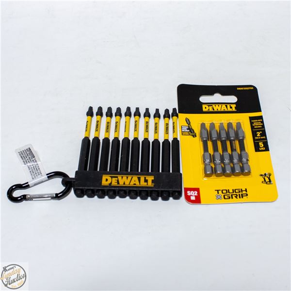 2 PACK OF DEWALT SCREWDRIVER BITS
