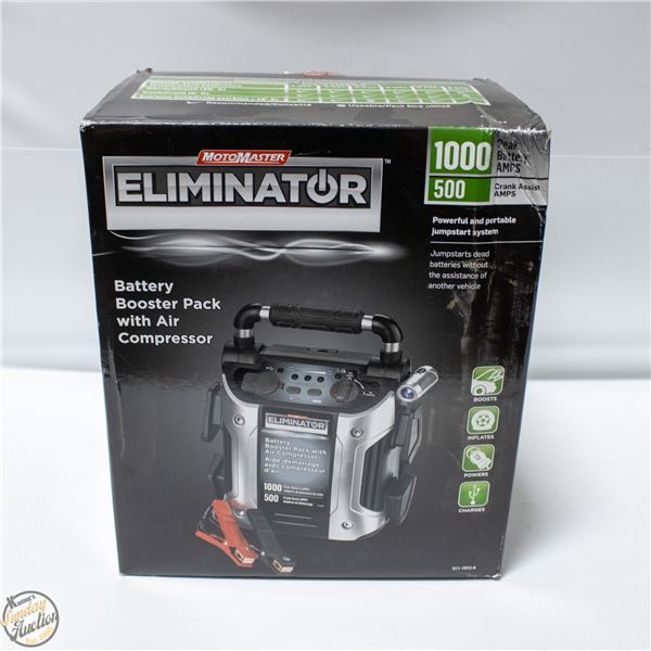 MOTOMASTER ELIMINATOR BATTERY PACK WITH AIR PUMP
