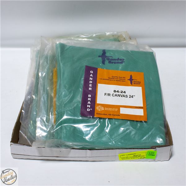 LOT OF 7 GANDER BRAND - WELDING SLEEVES - 24” FR