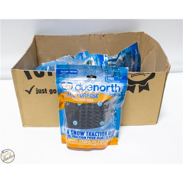 10 PAIRS DUE NORTH ALL PURPOSE ICE / SNOW TRACTION