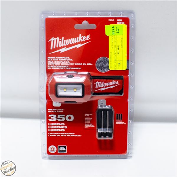 MILWAUKEE 2103 ALKALINE FLOOD HEADLAMP NEW