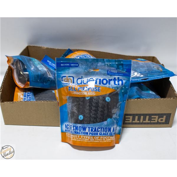 10 PAIRS DUE NORTH ALL PURPOSE ICE / SNOW TRACTION