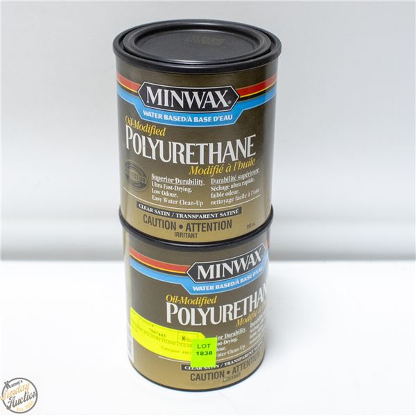 2 X 946ML POLYURETHANE CLEAR SATIN