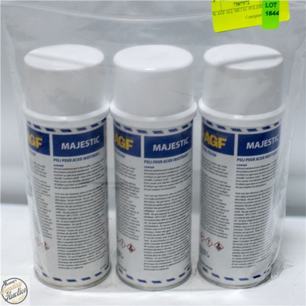 3PK AGF ALL METAL POLISH SPRAY