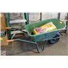 Image 1 : GREEN WHEELBARROW & MIRACLE GRO POTTING MIX