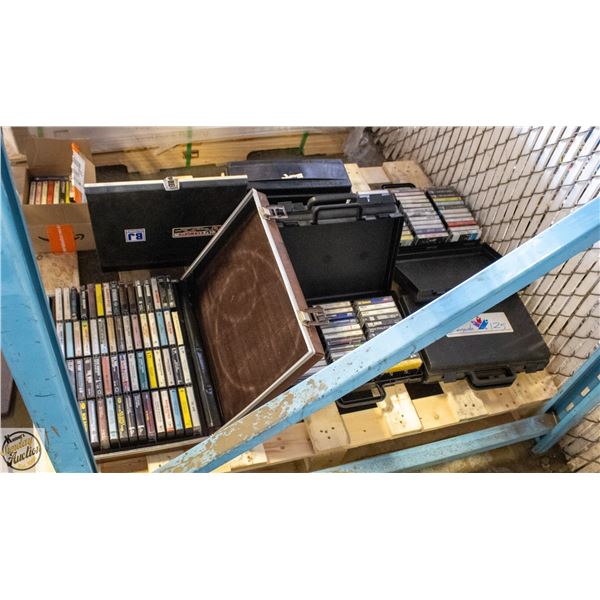 PALLET W/CLASSIC ROCK CASSETTE TAPE COLLECTION+