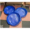 Image 1 : PLASTIC SAUCER STYLE SNOW SLED- LOT OF 3