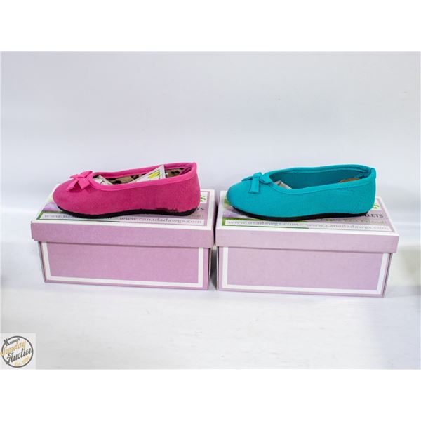 2 PAIRS DAWGS SHOES GIRLS SIZE 7