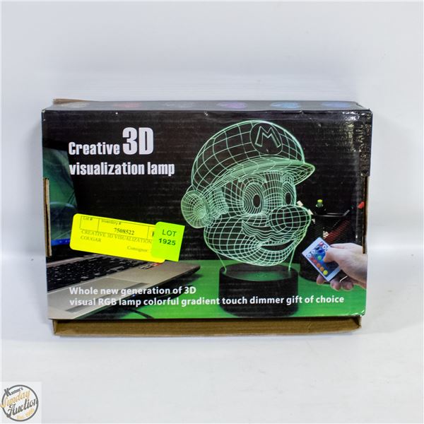 CREATIVE 3D VISUALIZATION LAMP COUGAR