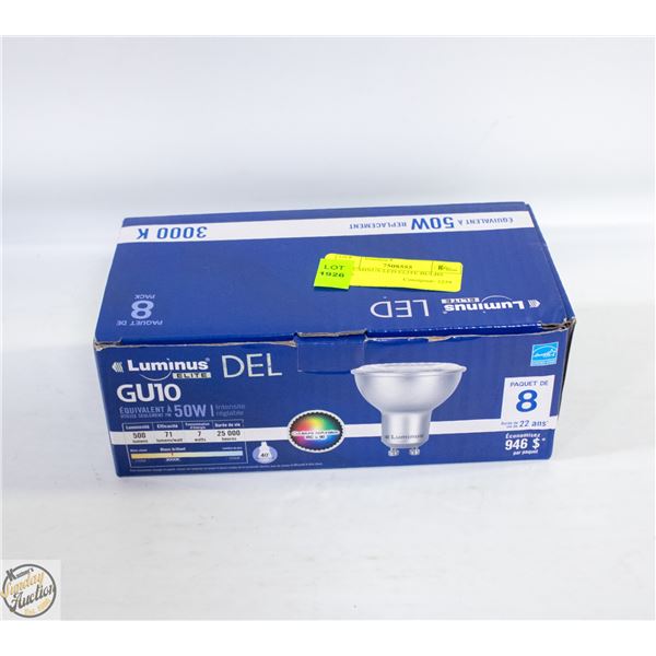 8 X LUMINUS LED ELITE BULBS 3000K