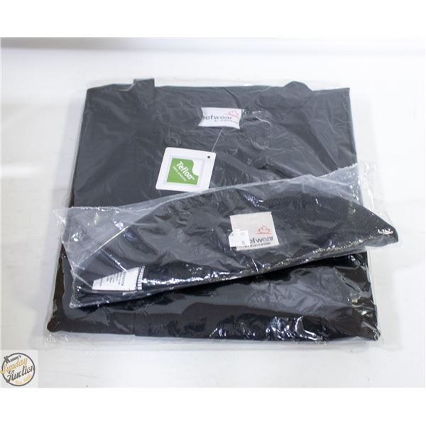 XL CHEFWEAR CHEF JACKET TEFLON COATED W/CHEF HAT