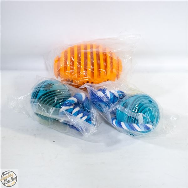 3 NEW DOG TOYS
