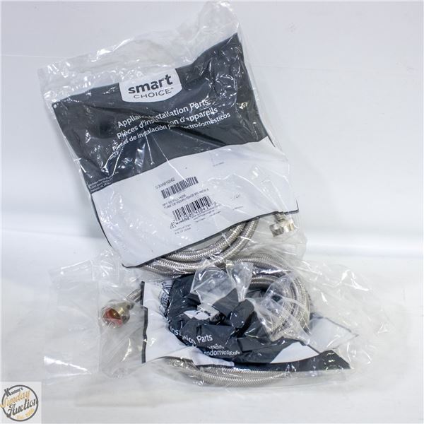 3 X STAINLESS STEEL APPLIANCE HOSES SMART CHOICE