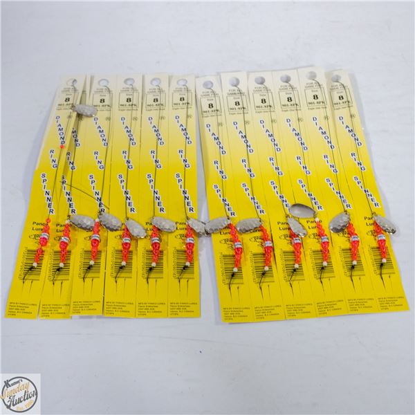 12 X DIAMOND SPINNERS FISHING LURES
