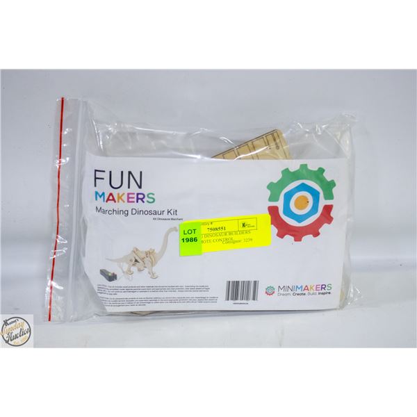 MARCHING DINOSAUR BUILDERS KIT W/REMOTE CONTROL