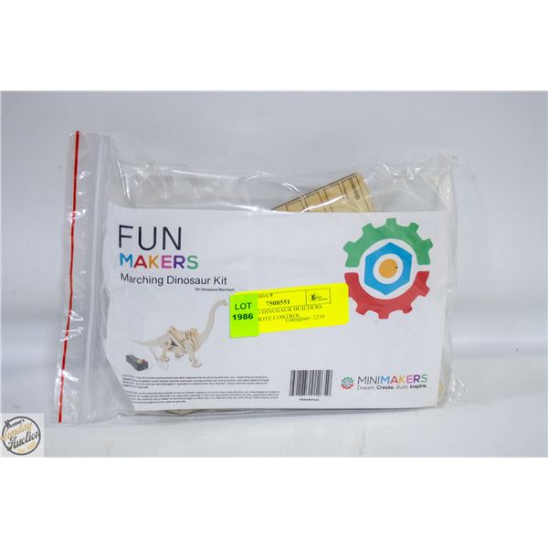 MARCHING DINOSAUR BUILDERS KIT W/REMOTE CONTROL