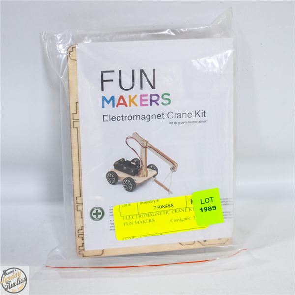 ELECTROMAGNETIC CRANE KIT BY FUN MAKERS