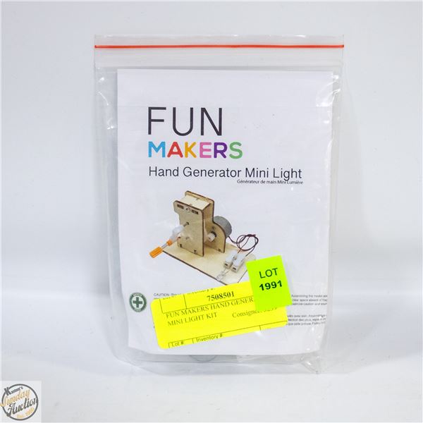 FUN MAKERS HAND GENERATOR MINI LIGHT KIT