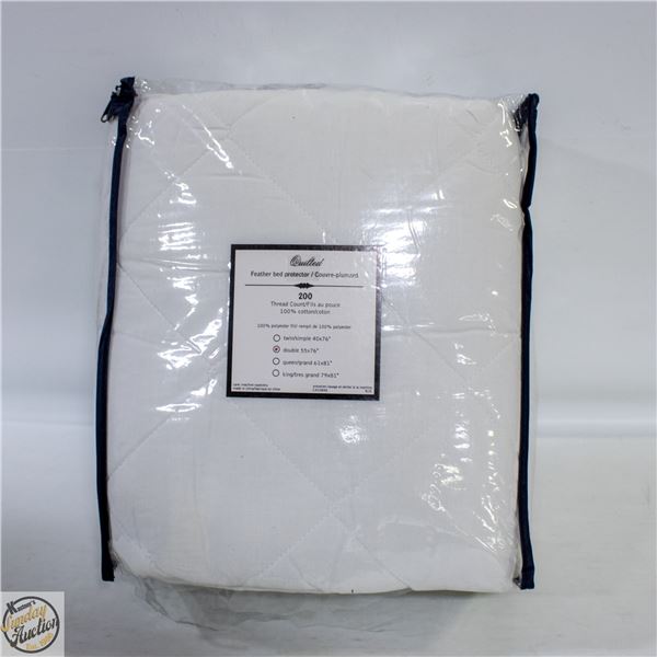 DOUBLE MATTRESS PROTECTOR 100% COTTON