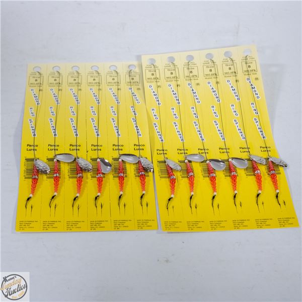 12 X DIAMOND SPINNERS FISHING LURES