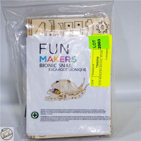 FUN MAKERS BIONIC SNAIL