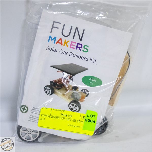 FUN MAKERS SOLAR CAR BUILDERS KIT