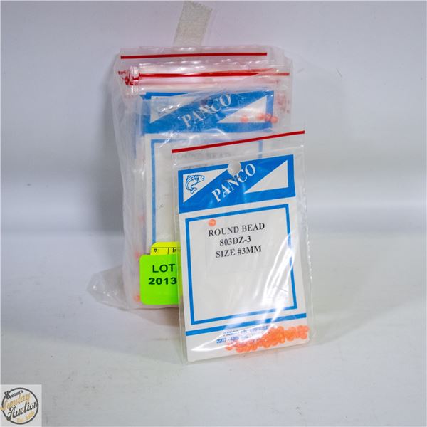 24 X PACKS ROUND BEADS