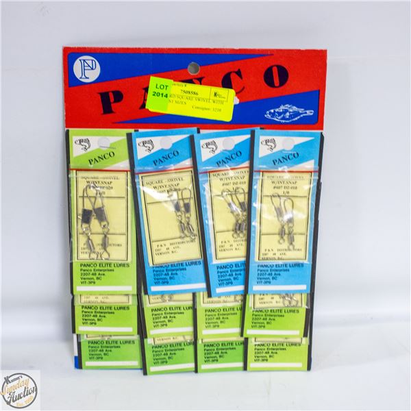 FULL CARD SQUARE SWIVEL WITH SNAP ASST SIZES