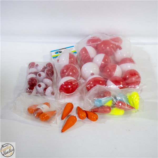 LOT OF ASSORTED FISHING BOBBERS