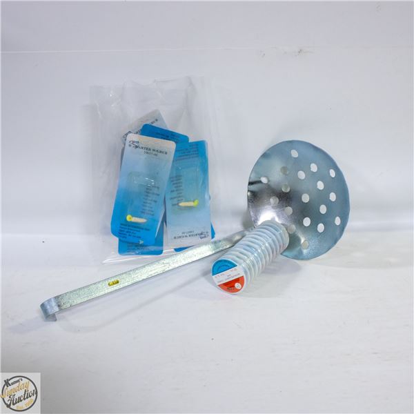 ICE FISHING KIT-6 DARTER GRUBS+12 SPOOLS FISHING-