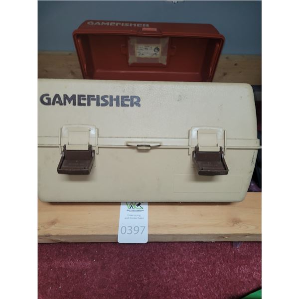 Fishing tackle boxes. Cat B
