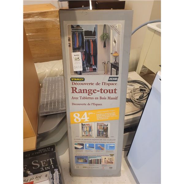 Stanley Closet Organizer. B