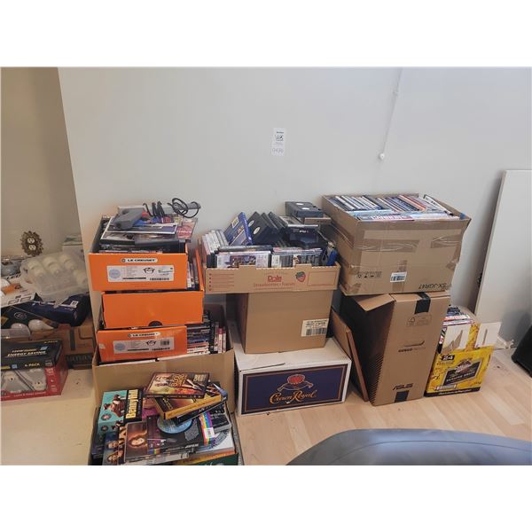 11 Boxes of DVDs Cat C