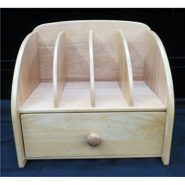 Wooden Desk Organizer 13" Long x 9" Wide