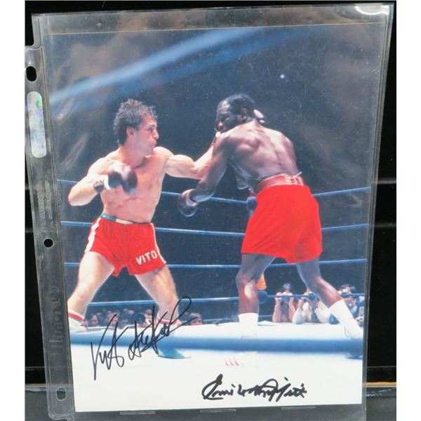 Emile Griffith & Vito Antuofermo 8x10 Autographed Photo with COA