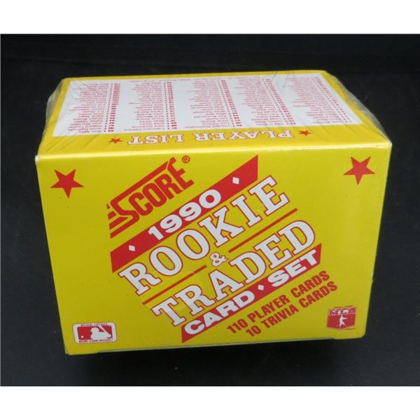 1990 Score Rookie & Traded 110 Card Factory Baseball Sealed Set
