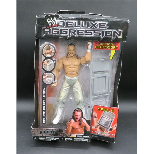 WWE Jakks Pacific Deluxe Aggression Series 7 Sabu W/Face Print Chair Action Figure