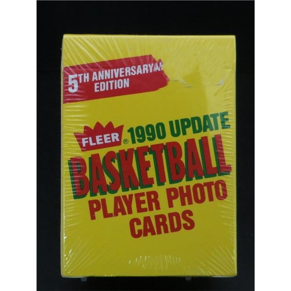 Fleer 1990 Update Basketball Player Photo Cards Factory Sealed Box