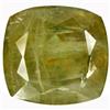 Image 1 : 16.98 Ct. Charming Fancy Green RARE COLOR CHANGE TO RED Natural Diaspore Cushion (GEM-14316)