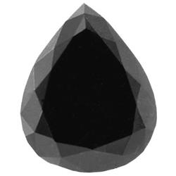 15.66ct Top Black Pear Shape Diamond  (GEM-17230)