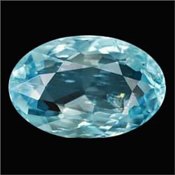 1.62ct Oval Natural Sky Blue Aquamarine Brazil  (GEM-19792)