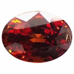 1.54ct Flawless Oval Top Orange Mandarin Spessartite Garnet Namibia Top Flash VVS (GEM-19529)